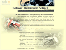 Tablet Screenshot of galwaymotorcycleschool.com